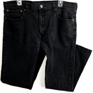 Levi’s 502 Jeans Men’s 38x32 Black Regular Fit Classic Denim Everyday Wear